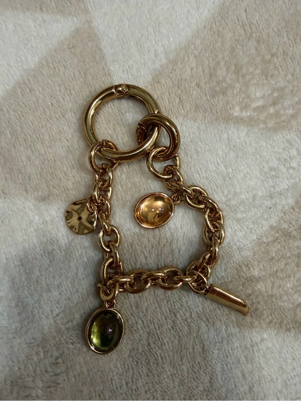 NWOT j crew gold bag charm